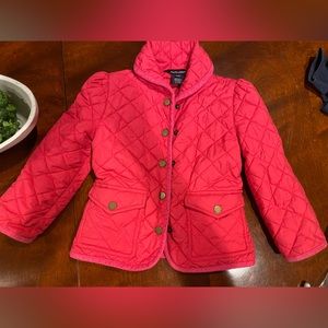 Ralph Lauren Pink Barn Jacket 4T